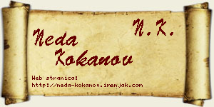 Neda Kokanov vizit kartica